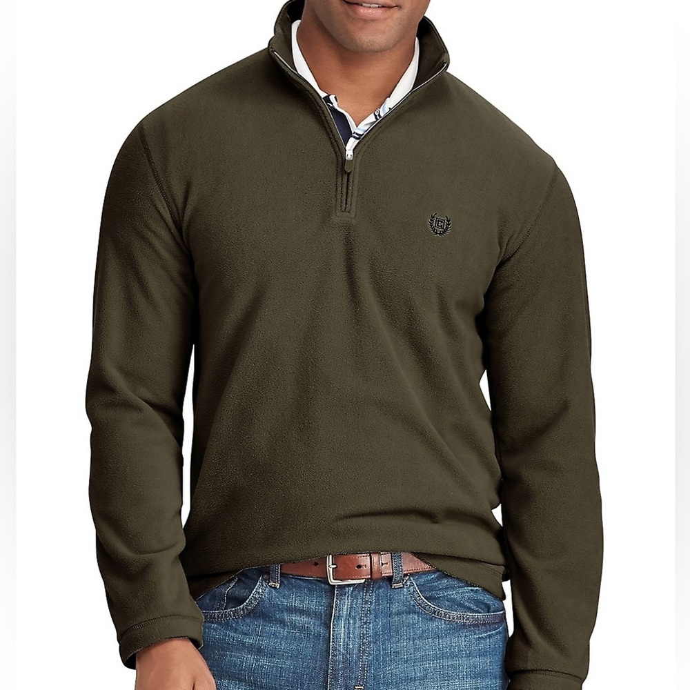 Chaps Fleece Half-Zip Pullover sizes small available NWT